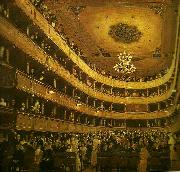 Gustav Klimt salongen, gamla burgtheater Germany oil painting artist